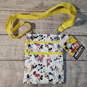 Disney 90 Years Mickey Mouse Mini Crossbody Bag Comic Book Style Multicolor